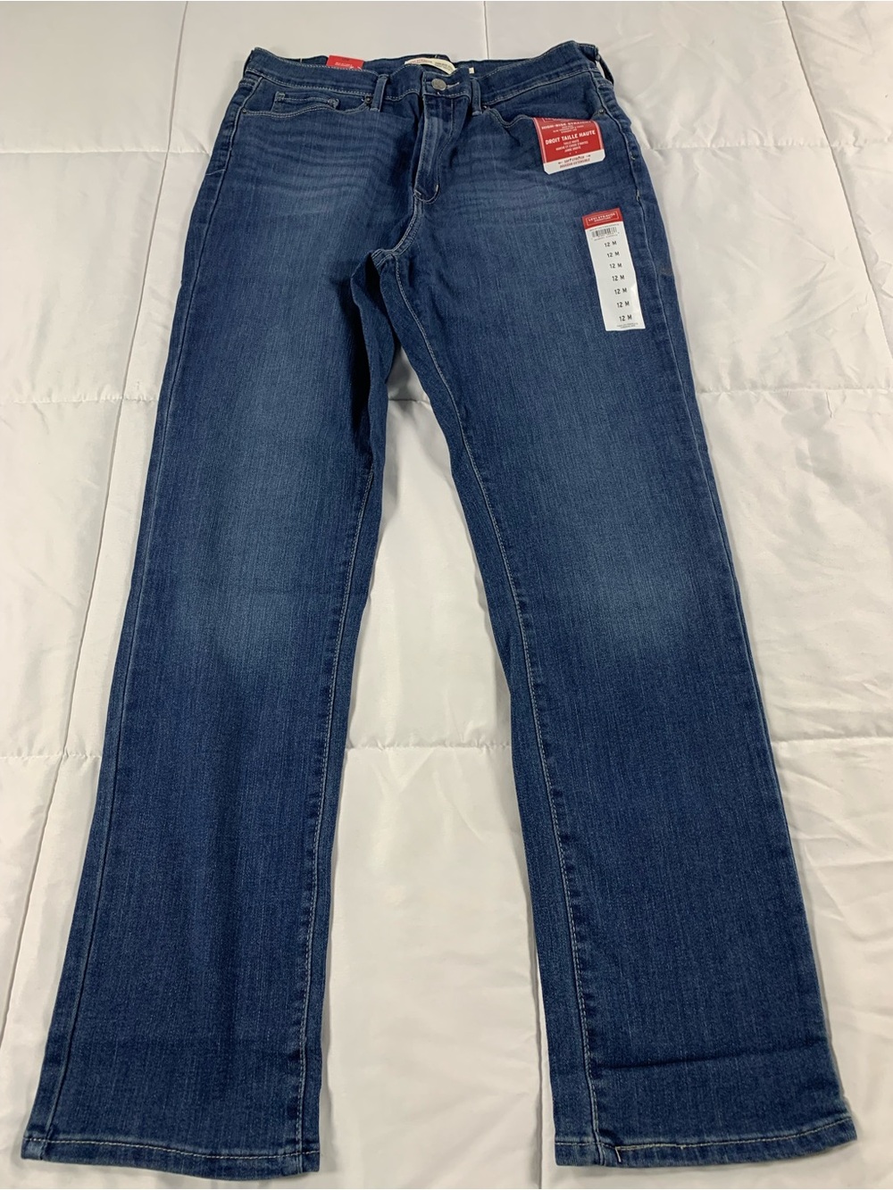 New LEVI STRAUSS SIGNATURE HIGH-RISE STRAIGHT jeans size 12